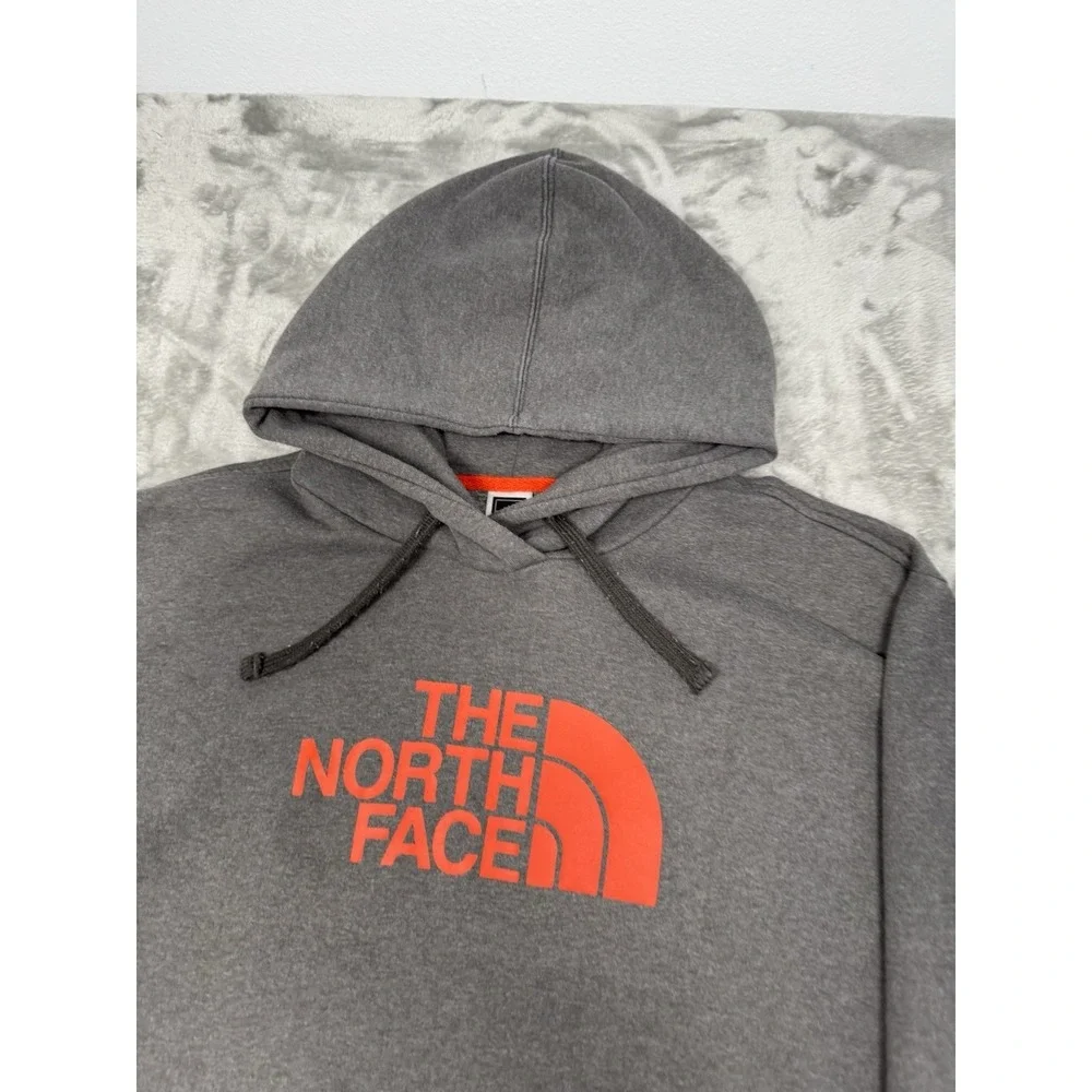 North‎ Face Hoodie Sweatshirt Mens XL Gray Graphic Pullover Trail Hiking Logo